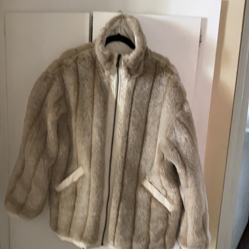 Blue Studio reversible faux fur coat